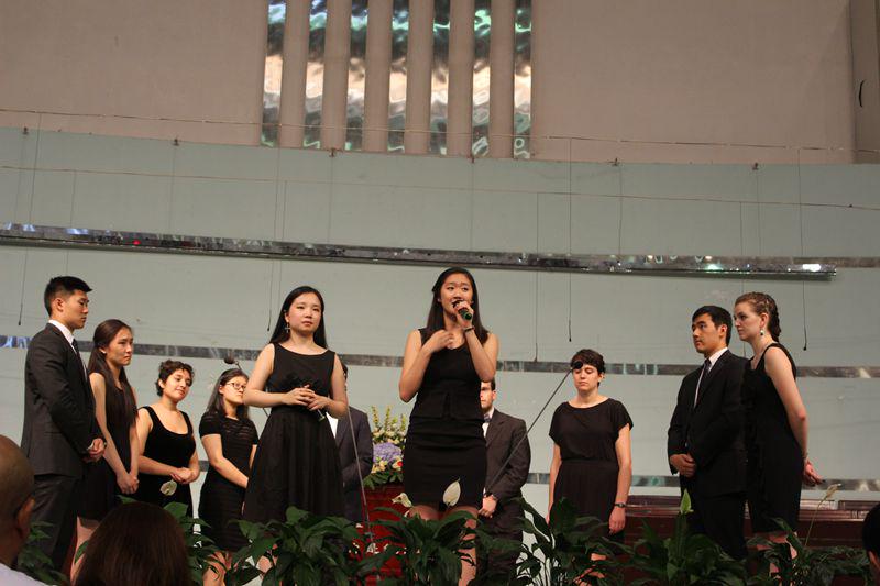6月3日晚，李思琳携耶鲁大学生命之泉清唱团于深圳堂举办演唱会。（图：基督时报/施迦南）