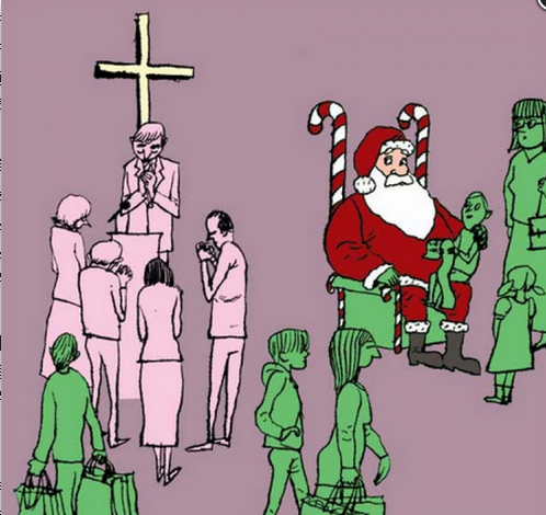 圣诞老人与耶稣你爱谁更深？（图：christianpost）