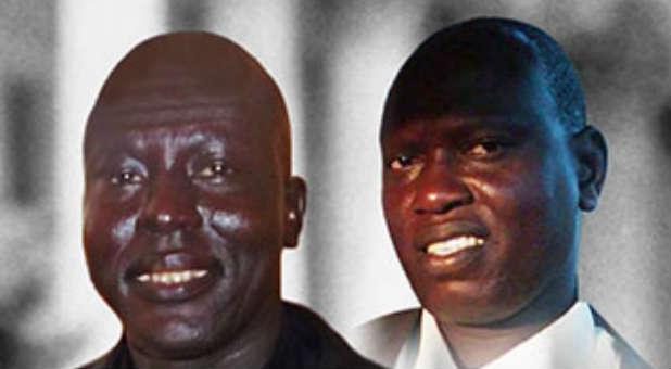 南苏丹长老福音教会的迈克尔·伊特(Yat Michael)牧师和彼得·伊·仁斯(Peter Yen Reith)牧师。