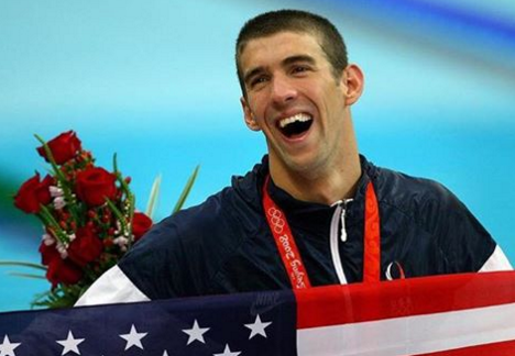 菲尔普斯此次被选为里约奥运会上美国队的国旗手。（图：菲尔普斯脸书）