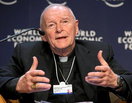 前美国枢机戴多禄·麦卡里克（Theodore McCarrick）。（图片来源：World Economic Forum from Cologny, Switzerland）